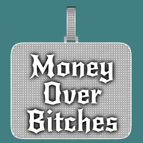 CUSTOM LETTER NECKLACE 3D BIG SQUARE sold by The GUU Shop