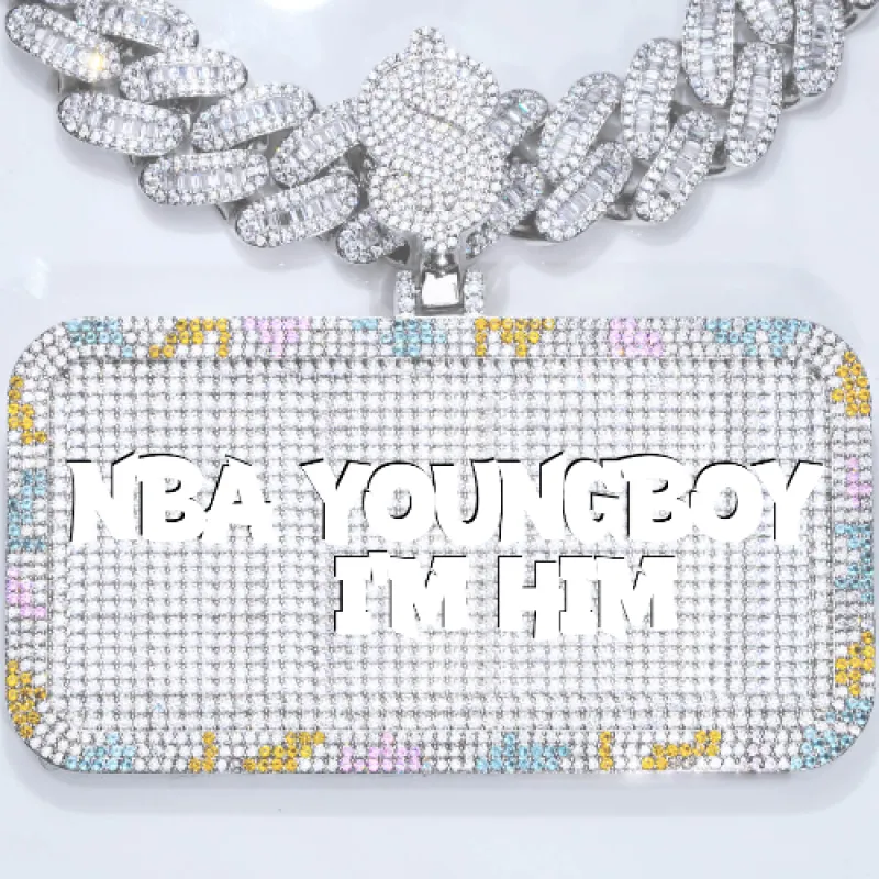 CUSTOM LETTER NECKLACE 3D COLORFUL SQUARE sold by The GUU Shop