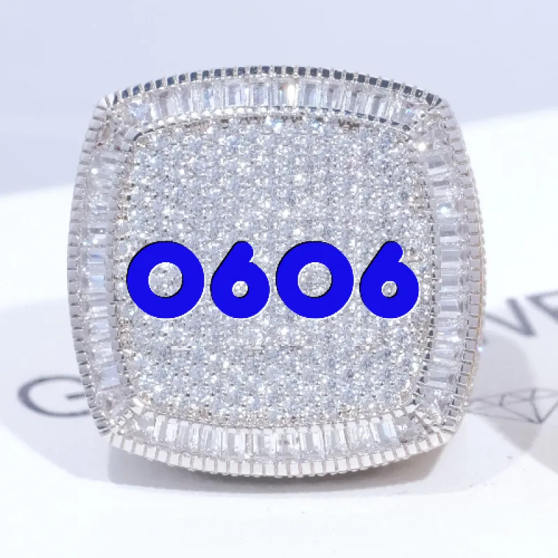 CUSTOM LETTER 3D ICED RING sold by The GUU Shop