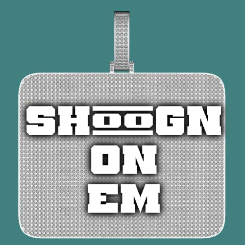 CUSTOM LETTER NECKLACE 3D BIG SQUARE sold by The GUU Shop