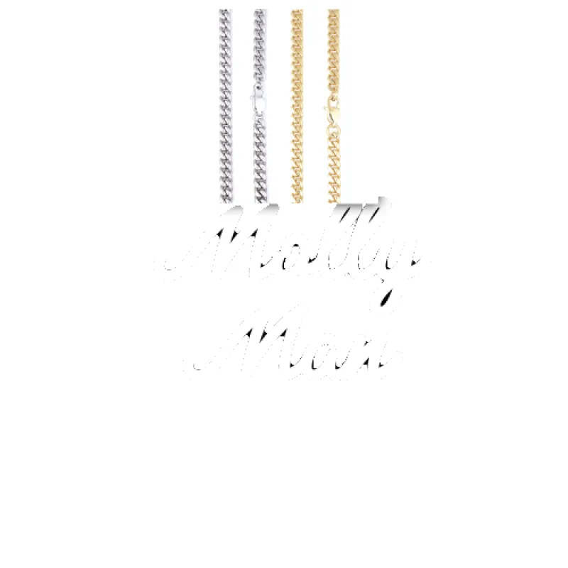 Script Custom Letter Necklace sold by The GUU Shop