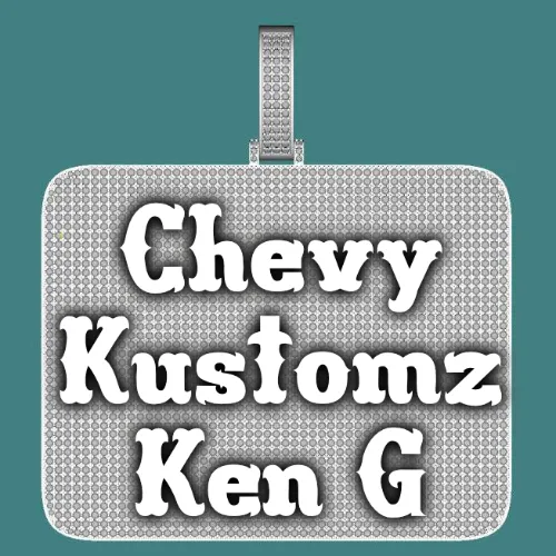 CUSTOM LETTER NECKLACE 3D BIG SQUARE sold by The GUU Shop