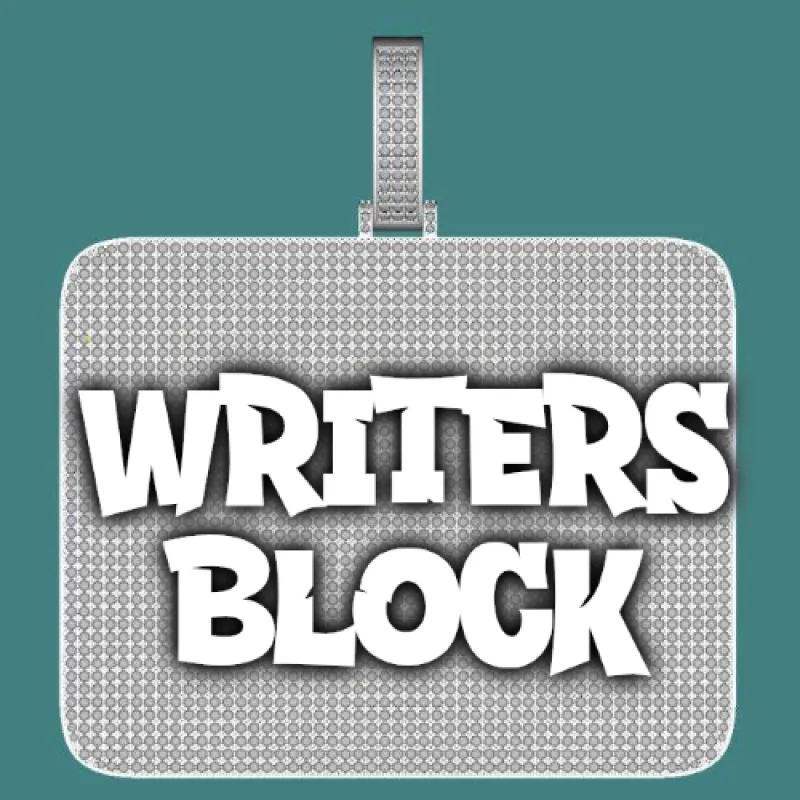 CUSTOM LETTER NECKLACE 3D BIG SQUARE sold by The GUU Shop