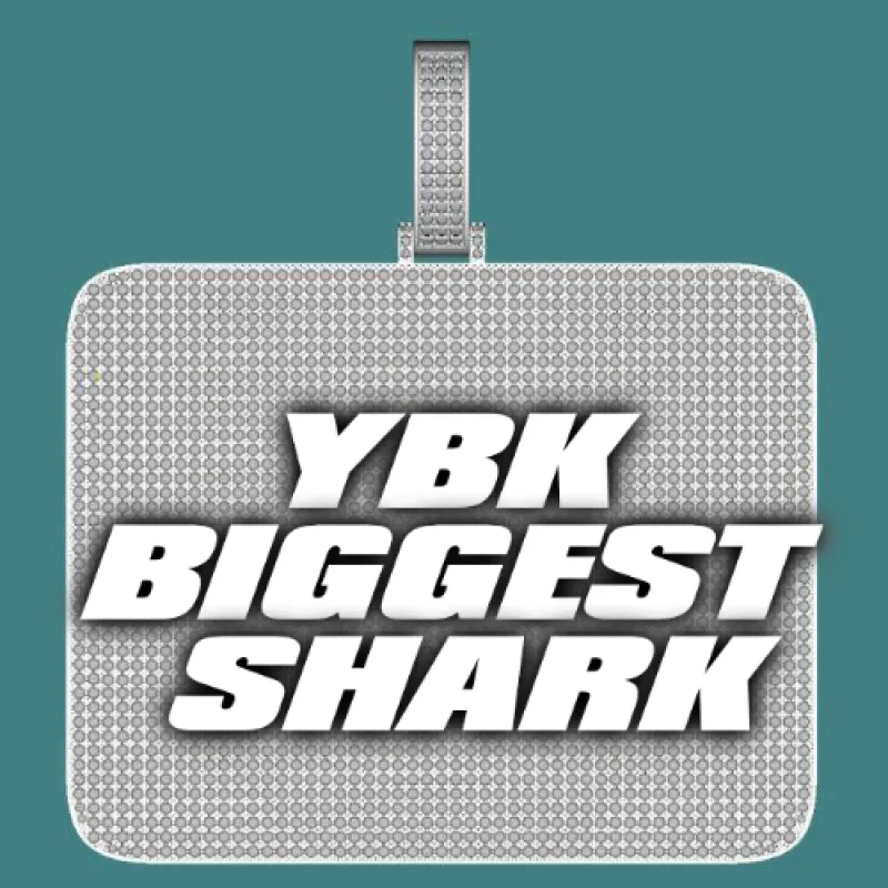 CUSTOM LETTER NECKLACE 3D BIG SQUARE sold by The GUU Shop