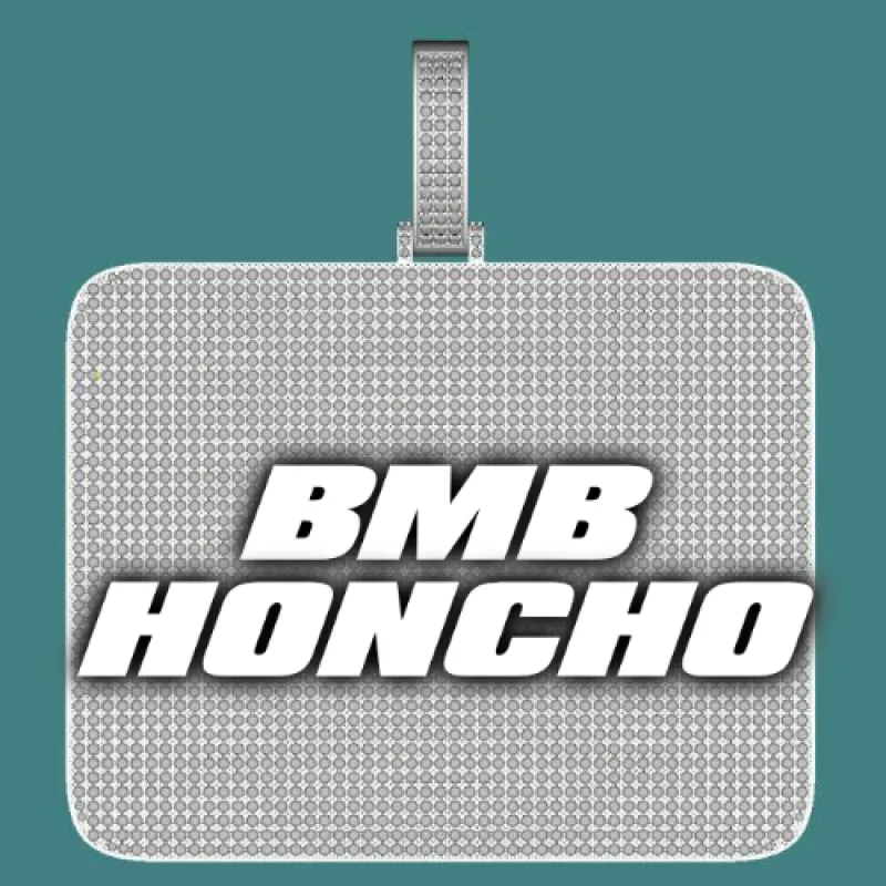 CUSTOM LETTER NECKLACE 3D BIG SQUARE sold by The GUU Shop