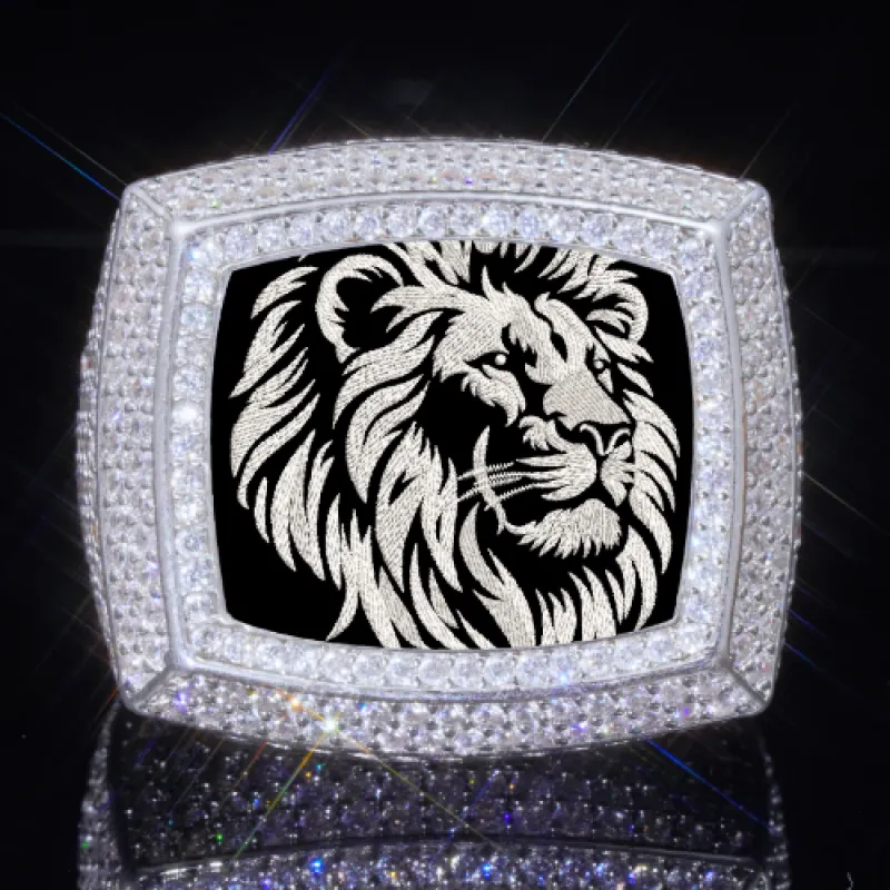 3D CUSTOM PICTURE ICED RING sold by The GUU Shop