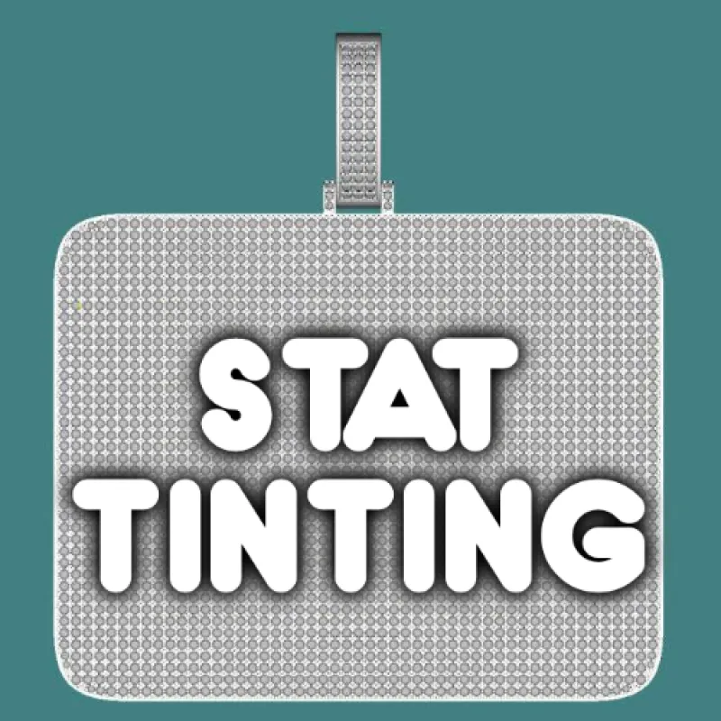 CUSTOM LETTER NECKLACE 3D BIG SQUARE sold by The GUU Shop