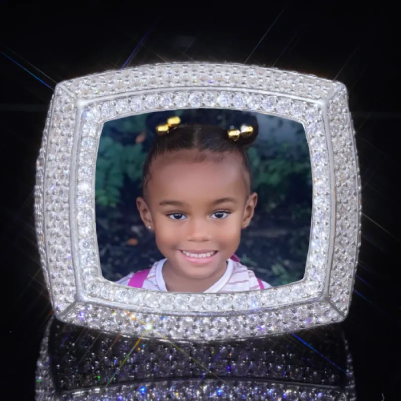 3D CUSTOM PICTURE ICED RING sold by The GUU Shop