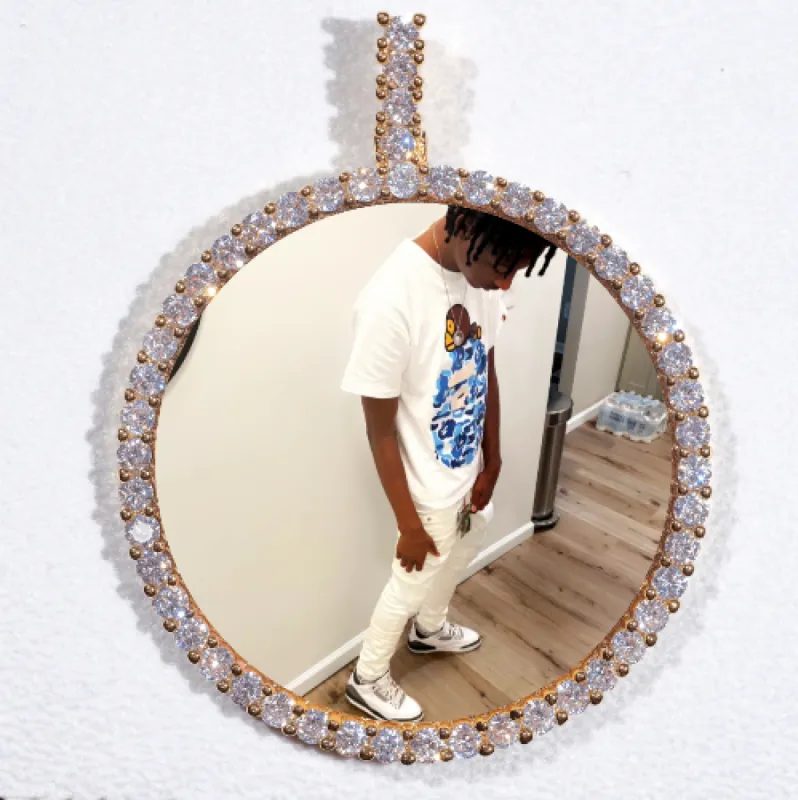 LARGE 3D CIRCLE CUSTOM PICTURE PENDANT sold by The GUU Shop