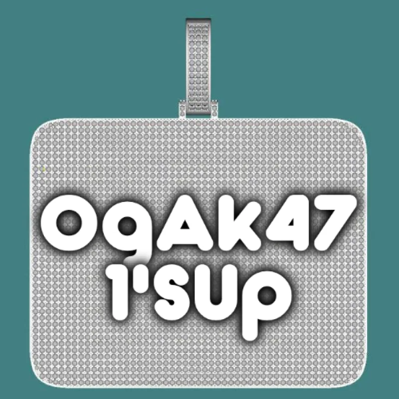 CUSTOM LETTER NECKLACE 3D BIG SQUARE sold by The GUU Shop