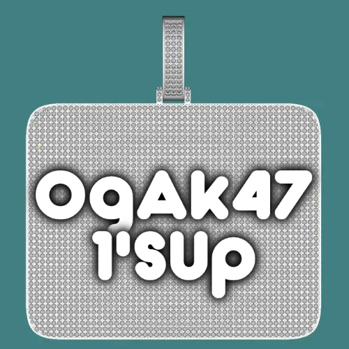 CUSTOM LETTER NECKLACE 3D BIG SQUARE sold by The GUU Shop