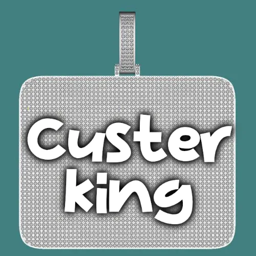 CUSTOM LETTER NECKLACE 3D BIG SQUARE sold by The GUU Shop