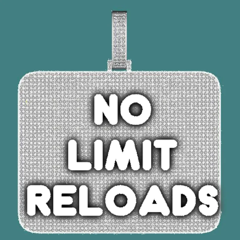 CUSTOM LETTER NECKLACE 3D BIG SQUARE sold by The GUU Shop