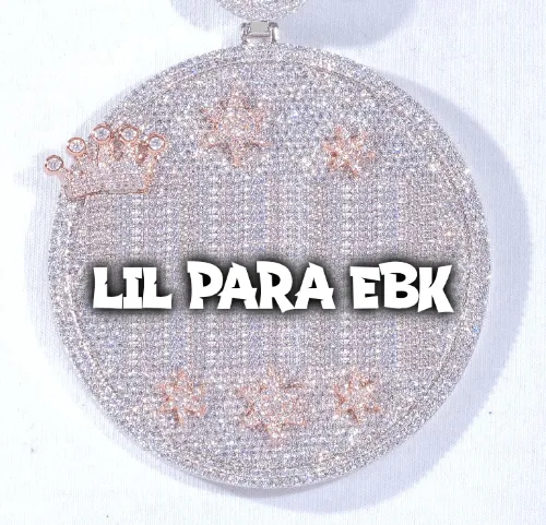 CUSTOM LETTER NECKLACE 3D BIG CROWN DISC sold by The GUU Shop