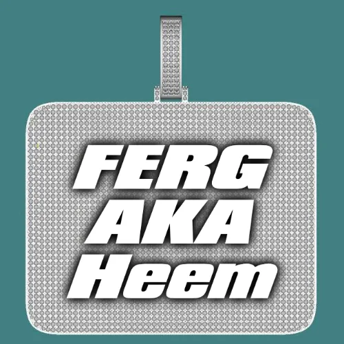 CUSTOM LETTER NECKLACE 3D BIG SQUARE sold by The GUU Shop