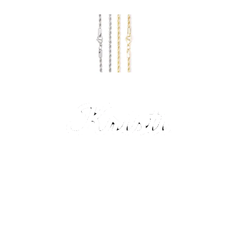 Script Custom Letter Necklace sold by The GUU Shop