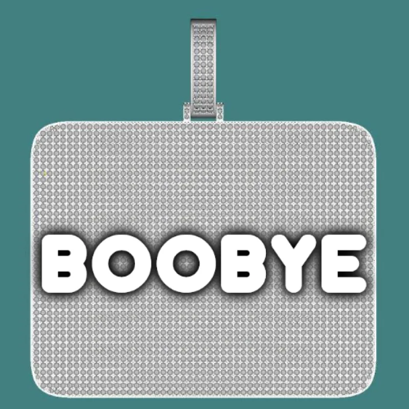 CUSTOM LETTER NECKLACE 3D BIG SQUARE sold by The GUU Shop