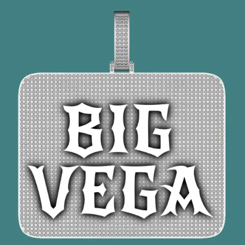 CUSTOM LETTER NECKLACE 3D BIG SQUARE sold by The GUU Shop