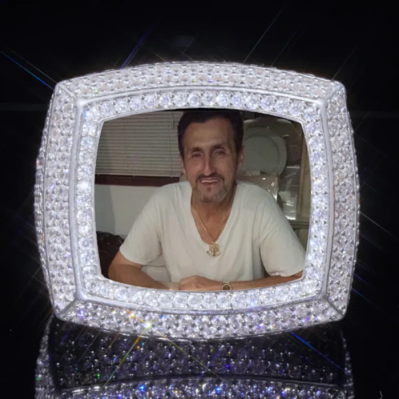 3D CUSTOM PICTURE ICED RING sold by The GUU Shop