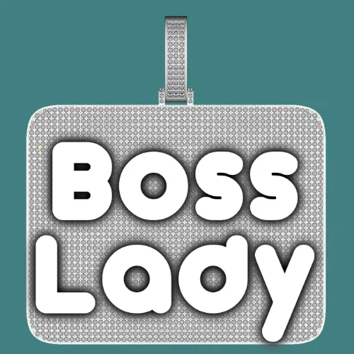 CUSTOM LETTER NECKLACE 3D BIG SQUARE sold by The GUU Shop