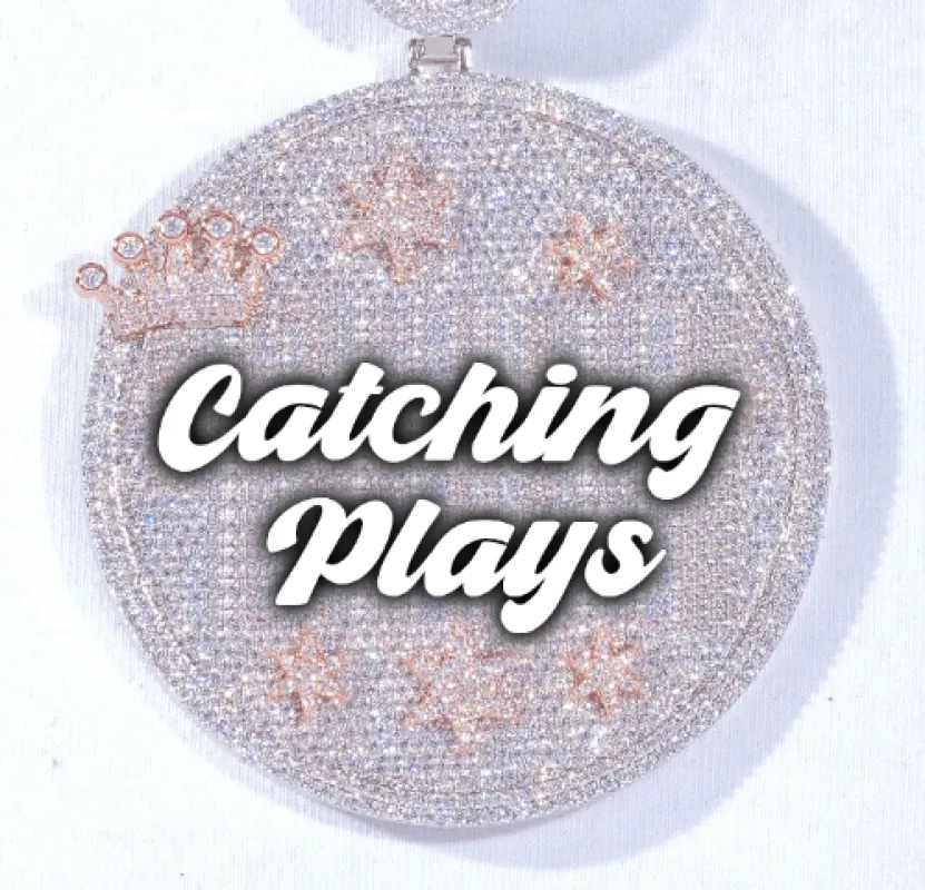 CUSTOM LETTER NECKLACE 3D BIG CROWN DISC sold by The GUU Shop