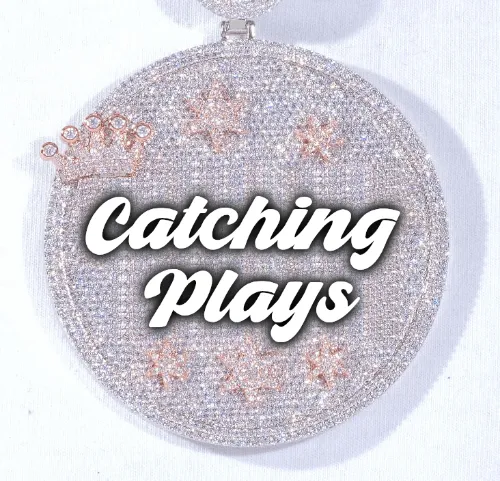 CUSTOM LETTER NECKLACE 3D BIG CROWN DISC sold by The GUU Shop