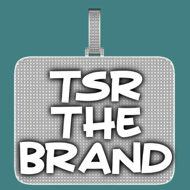 CUSTOM LETTER NECKLACE 3D BIG SQUARE sold by The GUU Shop