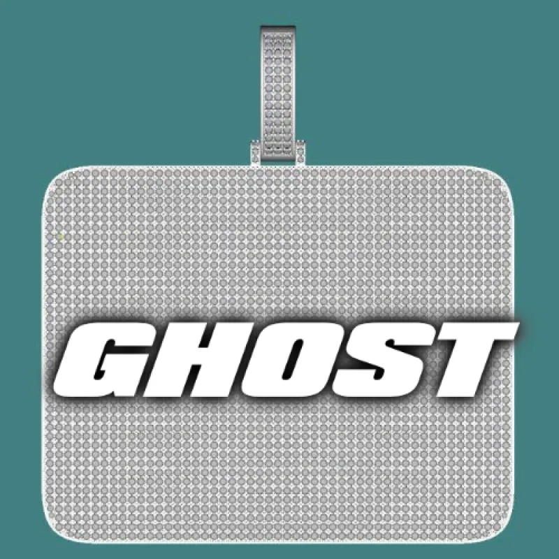 CUSTOM LETTER NECKLACE 3D BIG SQUARE sold by The GUU Shop