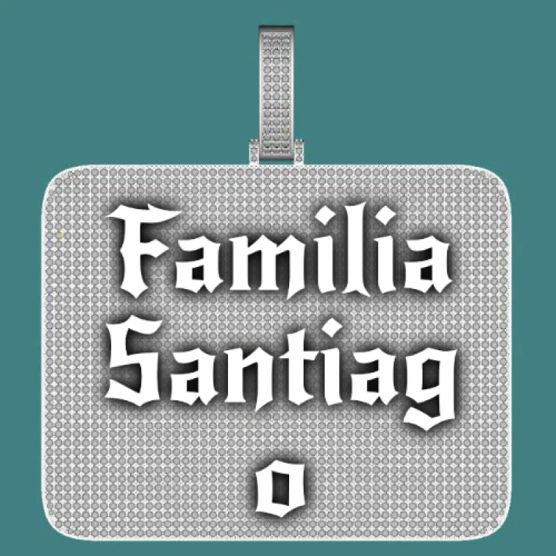 CUSTOM LETTER NECKLACE 3D BIG SQUARE sold by The GUU Shop