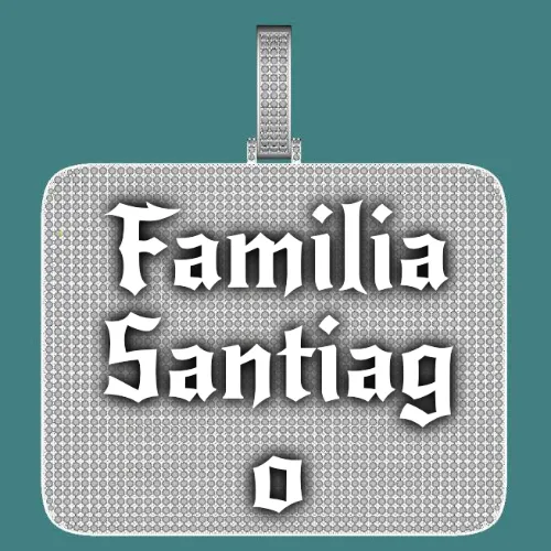 CUSTOM LETTER NECKLACE 3D BIG SQUARE sold by The GUU Shop