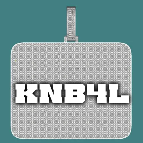 CUSTOM LETTER NECKLACE 3D BIG SQUARE sold by The GUU Shop