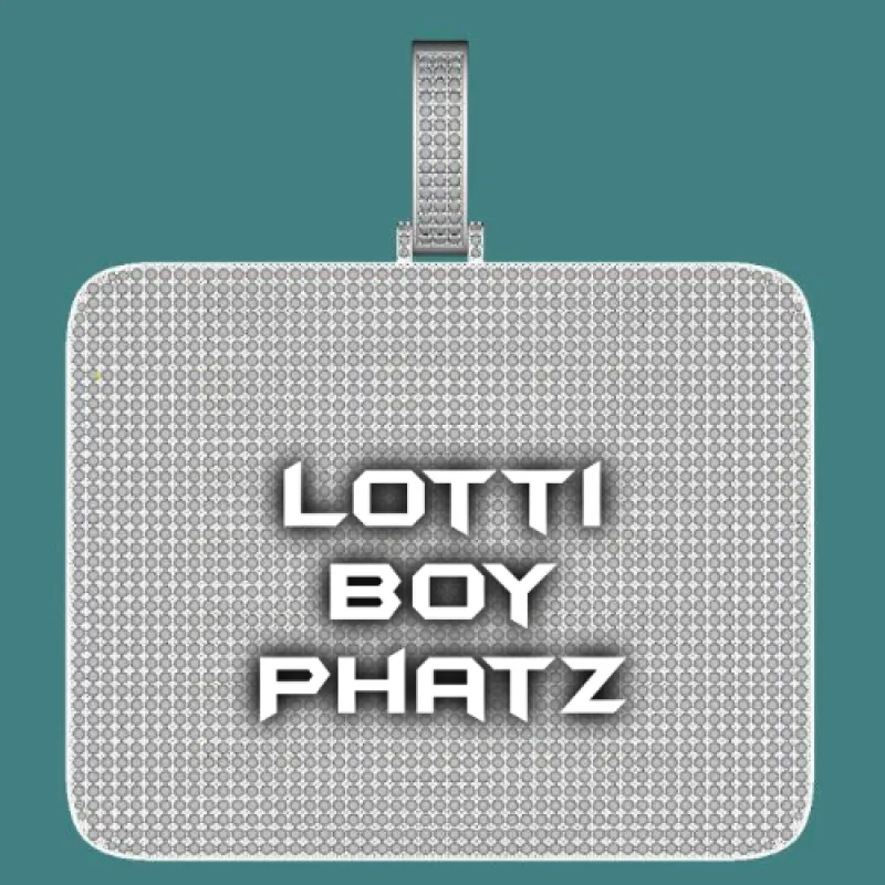 CUSTOM LETTER NECKLACE 3D BIG SQUARE sold by The GUU Shop