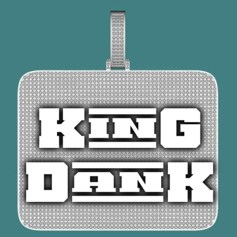 CUSTOM LETTER NECKLACE 3D BIG SQUARE sold by The GUU Shop