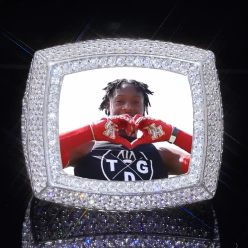 3D CUSTOM PICTURE ICED RING sold by The GUU Shop