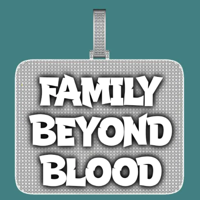 CUSTOM LETTER NECKLACE 3D BIG SQUARE sold by The GUU Shop