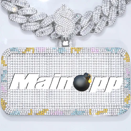 CUSTOM LETTER NECKLACE 3D COLORFUL SQUARE sold by The GUU Shop