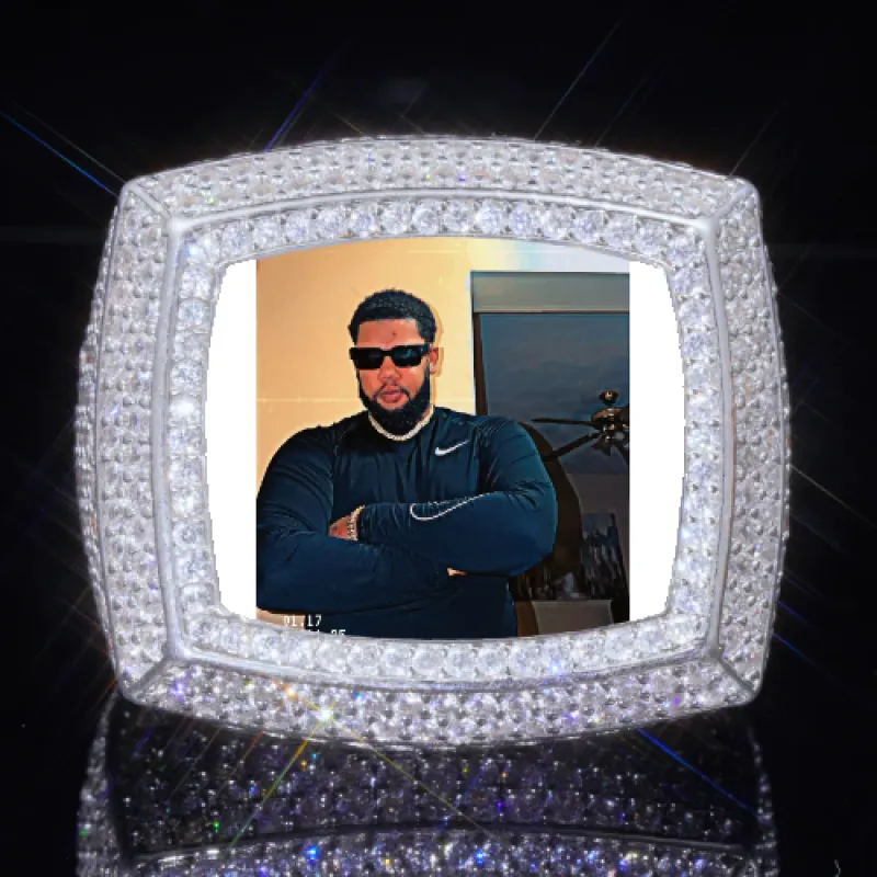 3D CUSTOM PICTURE ICED RING sold by The GUU Shop