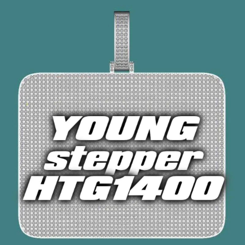 CUSTOM LETTER NECKLACE 3D BIG SQUARE sold by The GUU Shop