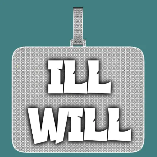 CUSTOM LETTER NECKLACE 3D BIG SQUARE sold by The GUU Shop