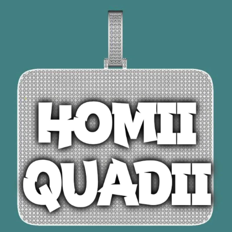 CUSTOM LETTER NECKLACE 3D BIG SQUARE sold by The GUU Shop