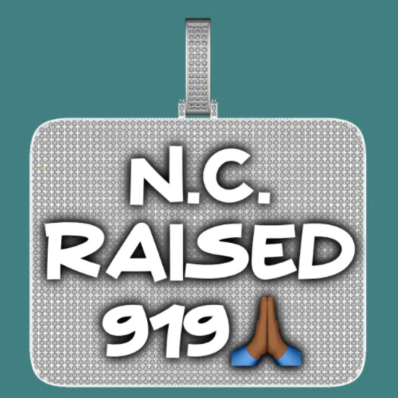 CUSTOM LETTER NECKLACE 3D BIG SQUARE sold by The GUU Shop