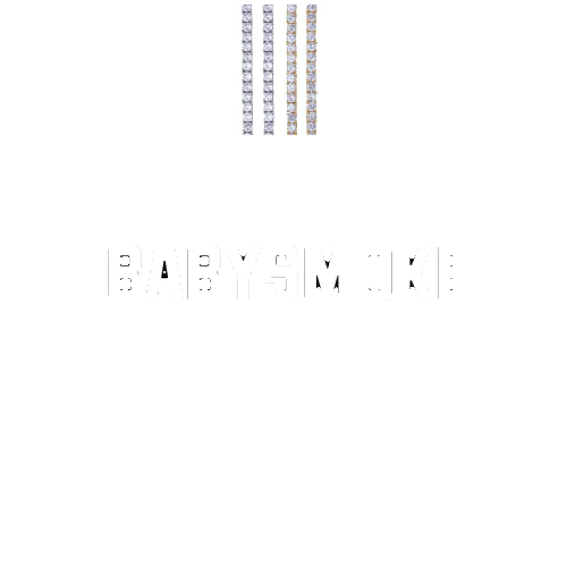 Custom Letters Baguette Two Layer Necklace made by The GUU Shop