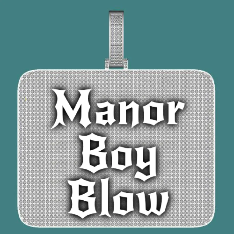 CUSTOM LETTER NECKLACE 3D BIG SQUARE sold by The GUU Shop