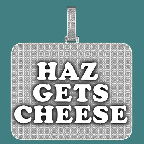 CUSTOM LETTER NECKLACE 3D BIG SQUARE sold by The GUU Shop