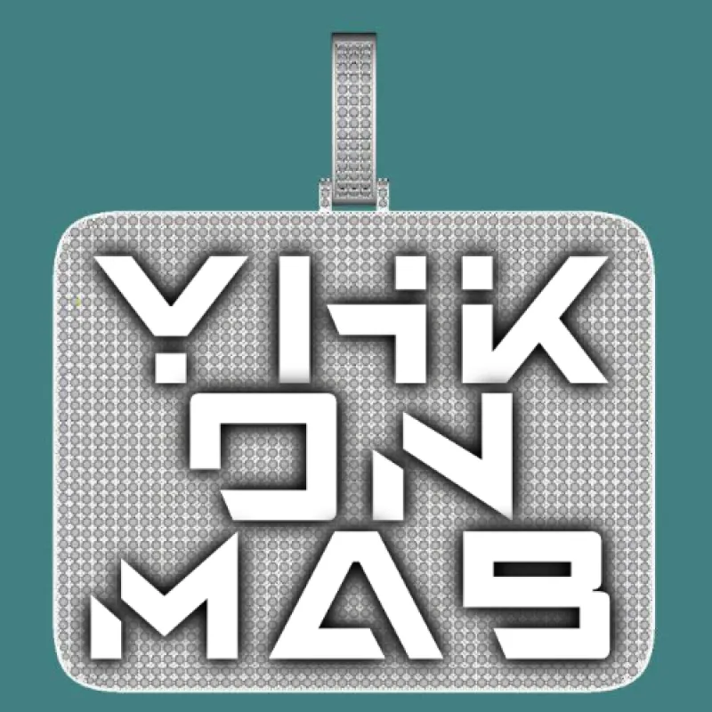 CUSTOM LETTER NECKLACE 3D BIG SQUARE sold by The GUU Shop