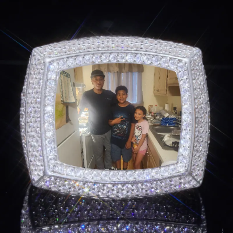 3D CUSTOM PICTURE ICED RING sold by The GUU Shop