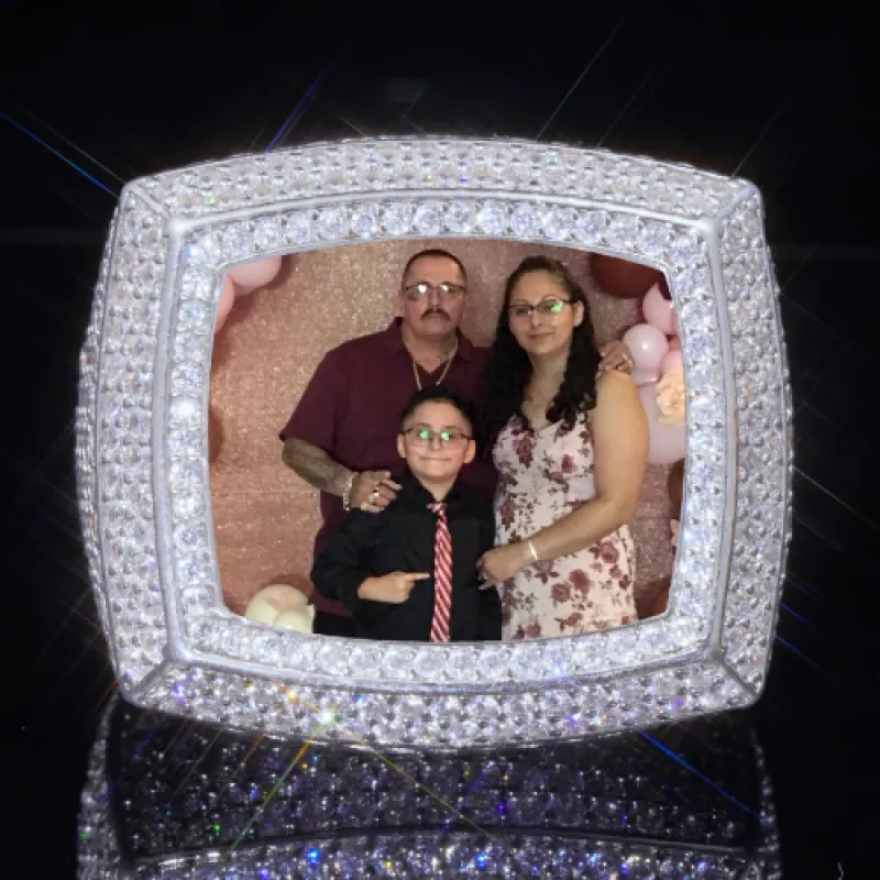 3D CUSTOM PICTURE ICED RING sold by The GUU Shop