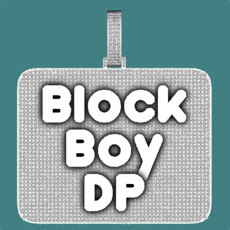 CUSTOM LETTER NECKLACE 3D BIG SQUARE sold by The GUU Shop