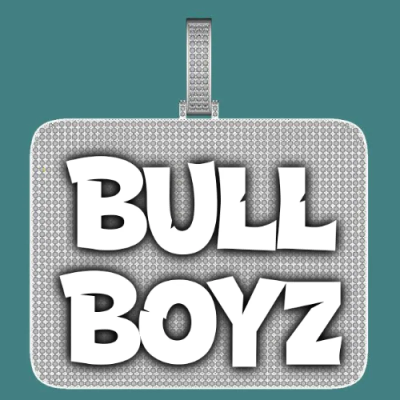 CUSTOM LETTER NECKLACE 3D BIG SQUARE sold by The GUU Shop