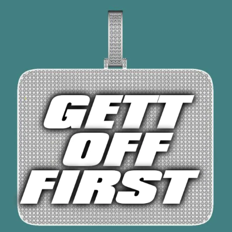 CUSTOM LETTER NECKLACE 3D BIG SQUARE sold by The GUU Shop